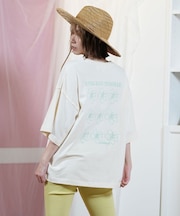 ROXY(ロキシー)半袖Tシャツ ハイビスカスTシャツ ゆったりシルエット RST252046/レディース ムラサキスポーツ