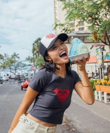 ROXY×NANAHA(ロキシー×ナナハ)半袖Tシャツ ロゴ クロップド丈 ショート丈 ROXY CRUISERS RST252604T/レディース ムラサキスポーツ