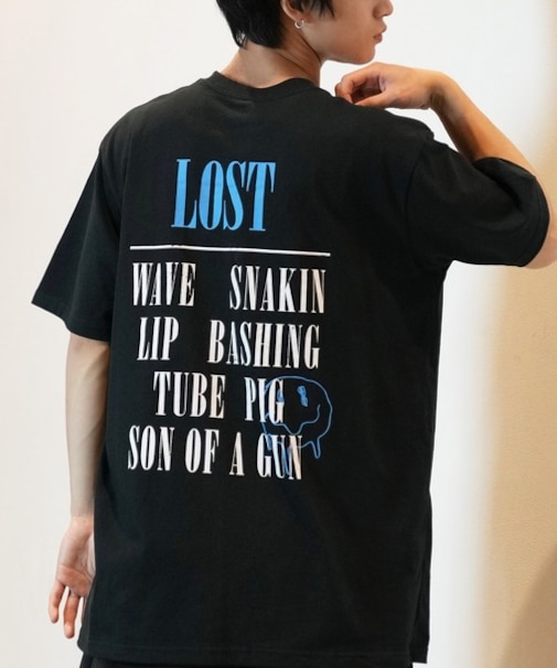 【ムラサキスポーツ限定】LOST(ロスト)半袖Tシャツ フロントプリント CHERUB L24SS-AP/ムラサキスポーツ LL