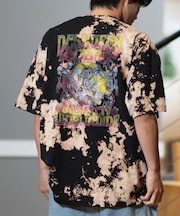 DC(ディーシー)半袖 Tシャツ バックプリント オーバーサイズ ヴィンテージ加工 25 ROCK SKULL SS DST252005/メンズ ムラサキスポーツ