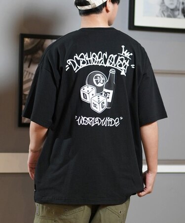 DC(ディーシー)半袖 Tシャツ バックプリント オーバーサイズ 25 DBD SS DST252012 /メンズ ムラサキスポーツ