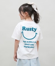 RUSTY(ラスティー)キッズ Tシャツ バックプリント 965505 半袖Tシャツ 子供服 男の子 女の子/キッズ ムラサキスポーツ