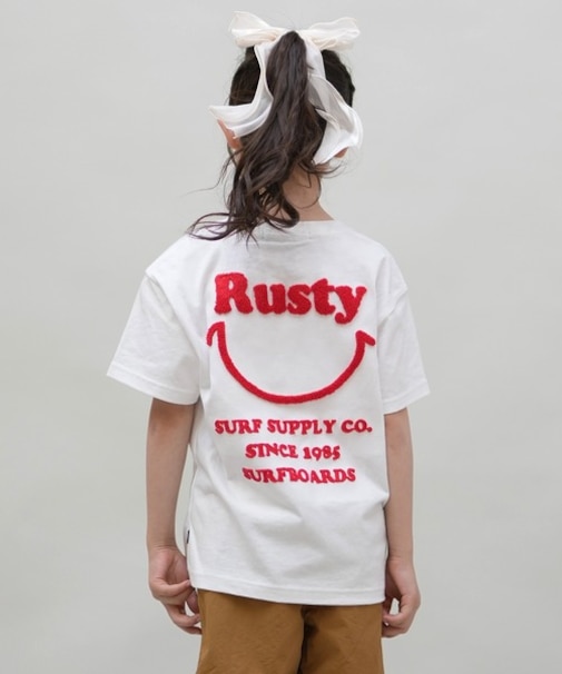RUSTY(ラスティー)キッズ Tシャツ バックプリント 965505 半袖Tシャツ 子供服 男の子 女の子/キッズ ムラサキスポーツ