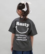 RUSTY(ラスティー)キッズ Tシャツ バックプリント 965505 半袖Tシャツ 子供服 男の子 女の子/キッズ ムラサキスポーツ