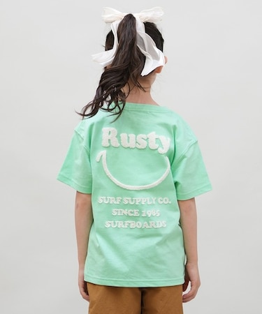 RUSTY(ラスティー)キッズ Tシャツ バックプリント 965505 半袖Tシャツ 子供服 男の子 女の子/キッズ ムラサキスポーツ