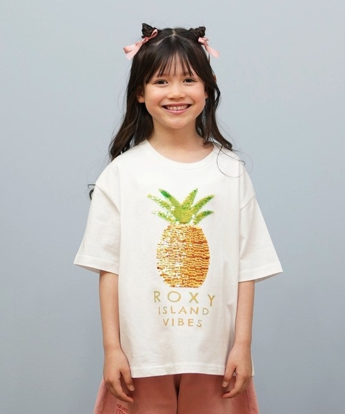 ROXY(ロキシー)キッズ Tシャツ ジュニア スパンコール