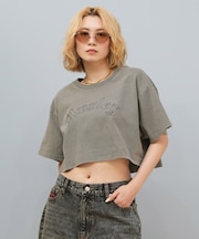 Hurley/WCSS251049 OVS EMB OE LG CRPD SS TEE 半袖Tシャツ クルーネック ショート丈 ハーレー レディース ムラサキスポーツ