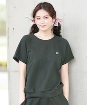 Hurley(ハーレー)半袖Tシャツ テリー アイコン バックオープン ショートスリーブ Tシャツ ワンポイント WSS2421016 レディース ムラサキスポーツ
