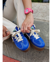 PUMA(プーマ)レディース 厚底 スニーカー PALERMO ELEVATA CF WNS(パレルモ エレヴァータ CF ウィメンズ)400452 シューズ ムラサキスポーツ