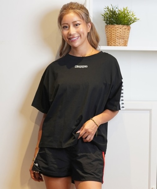 KAPPA/324055 水着 3点セット タンクトップビキニ 半袖ラッシュガードTシャツ カッパ レディース ムラサキスポーツ