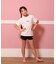 RUSTY/キッズ 水着 4点セット 964806 セパレートタイプ タンクトップ 半袖 Tシャツ ショートパンツ ラスティー 女の子 ムラサキスポーツ