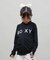 ROXY(ロキシー)キッズ 水着 UVケア 長袖ジップパーカー ラッシュガード MINI ARTSY FLORAL LOGO ST TLY251106/子供服 女の子 ムラサキスポーツ