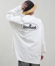 【ムラサキスポーツ限定】DEVILUSE(デビルユース)水陸両用 ラッシュガード 長袖Tシャツ オーバーサイズ フェス 243OO1LT089DU/メンズ ムラサキスポーツ