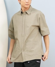 【ムラサキスポーツ限定】DEAR LAUREL(ディアローレル)半袖シャツ シアサッカー素材 軽量 ストレッチ 速乾 SEERSUCKER SHIRT D25S2404/メンズ ムラサキスポーツ