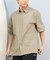 【ムラサキスポーツ限定】DEAR LAUREL(ディアローレル)半袖シャツ シアサッカー素材 軽量 ストレッチ 速乾 SEERSUCKER SHIRT D25S2404/メンズ ムラサキスポーツ