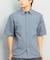 【ムラサキスポーツ限定】DEAR LAUREL(ディアローレル)半袖シャツ シアサッカー素材 軽量 ストレッチ 速乾 SEERSUCKER SHIRT D25S2404/メンズ ムラサキスポーツ