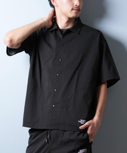 【ムラサキスポーツ限定】DEAR LAUREL(ディアローレル)半袖シャツ 接触冷感 吸汗速乾 COOL SHIRT D25S2405/メンズ ムラサキスポーツ