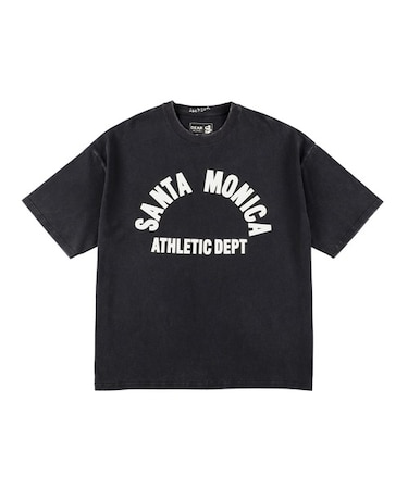 【ムラサキスポーツ限定】DEAR LAUREL(ディアローレル) × JACSON MATISSE(ジャクソンマティス)SANTA MONICA 半袖Tシャツ フロントプリント ヴィンテージ風 DL25S-JM01/メンズ ムラサキスポーツ