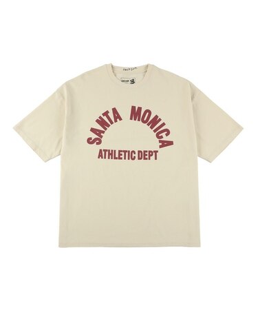 【ムラサキスポーツ限定】DEAR LAUREL(ディアローレル) × JACSON MATISSE(ジャクソンマティス)SANTA MONICA 半袖Tシャツ フロントプリント ヴィンテージ風 DL25S-JM01/メンズ ムラサキスポーツ