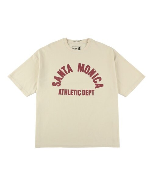 【ムラサキスポーツ限定】DEAR LAUREL(ディアローレル) × JACSON MATISSE(ジャクソンマティス)SANTA MONICA 半袖Tシャツ フロントプリント ヴィンテージ風 DL25S-JM01/メンズ ムラサキスポーツ