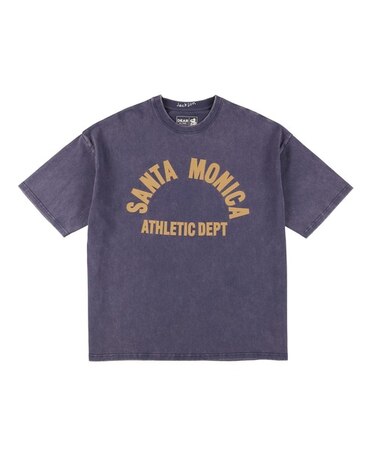【ムラサキスポーツ限定】DEAR LAUREL(ディアローレル) × JACSON MATISSE(ジャクソンマティス)SANTA MONICA 半袖Tシャツ フロントプリント ヴィンテージ風 DL25S-JM01/メンズ ムラサキスポーツ