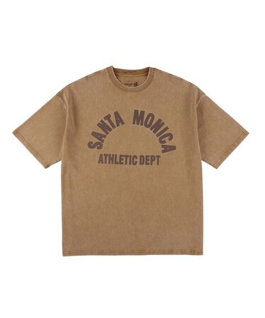 【ムラサキスポーツ限定】DEAR LAUREL(ディアローレル) × JACSON MATISSE(ジャクソンマティス)SANTA MONICA 半袖Tシャツ フロントプリント ヴィンテージ風 DL25S-JM01/メンズ ムラサキスポーツ