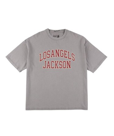 【ムラサキスポーツ限定】DEAR LAUREL(ディアローレル) × JACSON MATISSE(ジャクソンマティス)LA JACSON 半袖Tシャツ フロントプリント ヴィンテージ風 DL25S-JM02/メンズ ムラサキスポーツ