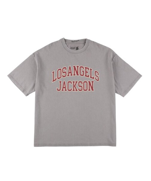 【ムラサキスポーツ限定】DEAR LAUREL(ディアローレル) × JACSON MATISSE(ジャクソンマティス)LA JACSON 半袖Tシャツ フロントプリント ヴィンテージ風 DL25S-JM02/メンズ ムラサキスポーツ