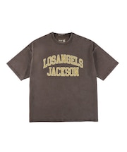 【ムラサキスポーツ限定】DEAR LAUREL(ディアローレル) × JACSON MATISSE(ジャクソンマティス)LA JACSON 半袖Tシャツ フロントプリント ヴィンテージ風 DL25S-JM02/メンズ ムラサキスポーツ
