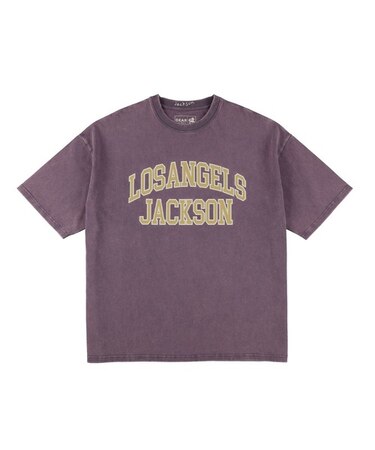 【ムラサキスポーツ限定】DEAR LAUREL(ディアローレル) × JACSON MATISSE(ジャクソンマティス)LA JACSON 半袖Tシャツ フロントプリント ヴィンテージ風 DL25S-JM02/メンズ ムラサキスポーツ