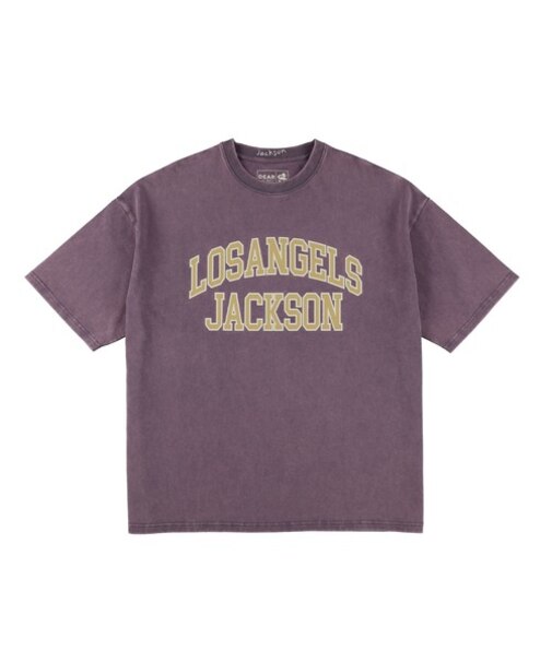 【ムラサキスポーツ限定】DEAR LAUREL(ディアローレル) × JACSON MATISSE(ジャクソンマティス)LA JACSON 半袖Tシャツ フロントプリント ヴィンテージ風 DL25S-JM02/メンズ ムラサキスポーツ