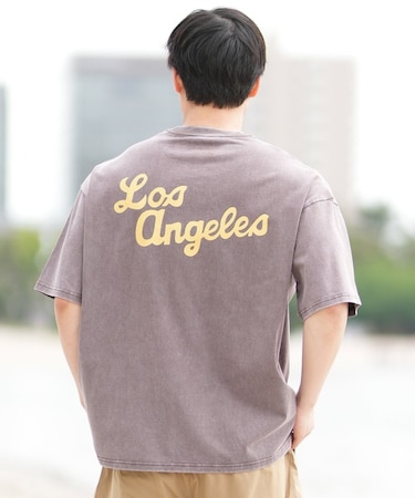 【ムラサキスポーツ限定】DEAR LAUREL(ディアローレル) × JACSON MATISSE(ジャクソンマティス)LOS ANGELS 半袖Tシャツ バックプリント ヴィンテージ風 DL25S-JM03/メンズ ムラサキスポーツ