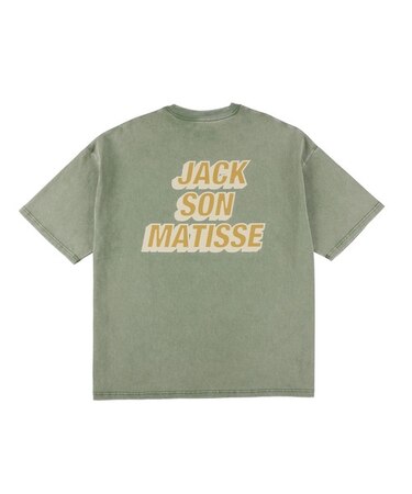 【ムラサキスポーツ限定】DEAR LAUREL(ディアローレル) × JACSON MATISSE(ジャクソンマティス)半袖Tシャツ バックプリント ヴィンテージ風 DL25S-JM04/メンズ ムラサキスポーツ