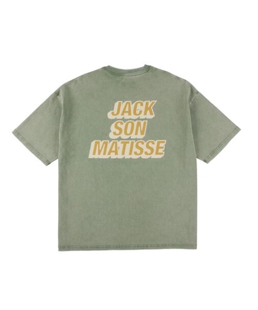【ムラサキスポーツ限定】DEAR LAUREL(ディアローレル) × JACSON MATISSE(ジャクソンマティス)半袖Tシャツ バックプリント ヴィンテージ風 DL25S-JM04/メンズ ムラサキスポーツ
