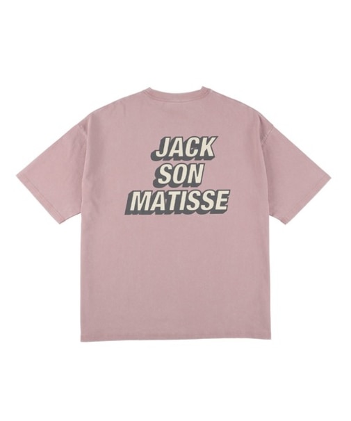 【ムラサキスポーツ限定】DEAR LAUREL(ディアローレル) × JACSON MATISSE(ジャクソンマティス)半袖Tシャツ バックプリント ヴィンテージ風 DL25S-JM04/メンズ ムラサキスポーツ