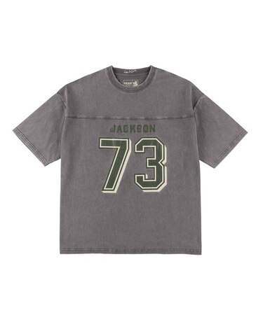 【ムラサキスポーツ限定】DEAR LAUREL(ディアローレル) × JACSON MATISSE(ジャクソンマティス)FOOTBALL TEE 半袖Tシャツ フロントプリント ヴィンテージ風 DL25S-JM05/メンズ ムラサキスポーツ