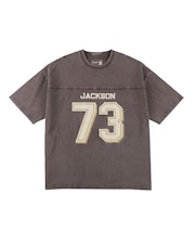 【ムラサキスポーツ限定】DEAR LAUREL(ディアローレル) × JACSON MATISSE(ジャクソンマティス)FOOTBALL TEE 半袖Tシャツ フロントプリント ヴィンテージ風 DL25S-JM05/メンズ ムラサキスポーツ