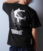 【ムラサキスポーツ限定】CHROME(クローム)半袖 Tシャツ バックプリント オーバーサイズ JP248BK/メンズ ムラサキスポーツ
