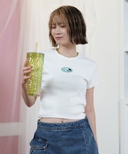 ROXY(ロキシー)半袖Tシャツ ちびTシャツ ミニT RST252058/レディース ムラサキスポーツ