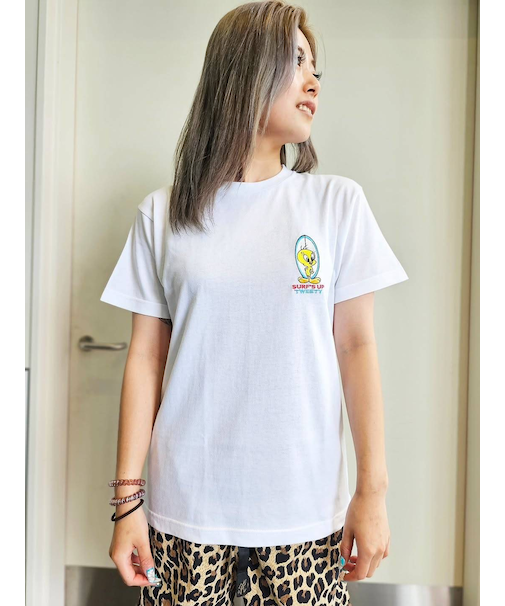 GTO(ジーティーオー)半袖Tシャツ トゥイーティー Tweety Bird ワーナー・ブラザース ワンポイント 25-WB-MS-LADY02/レディース ムラサキスポーツ