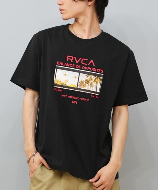 RVCA(ルーカ)半袖Tシャツ フロントプリント BF04A-207 BF04A207/メンズ ムラサキスポーツ