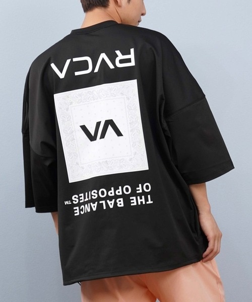 RVCA(ルーカ)水着 水陸両用 長袖ラッシュガード 裾ドローコード