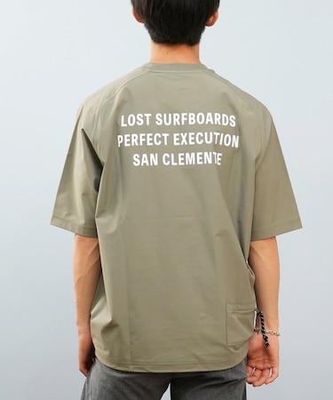 【限定】Lost(ロスト)水陸両用 ラッシュガード 半袖Tシャツ UVケア L25S-4309/メンズ ムラサキスポーツ限定