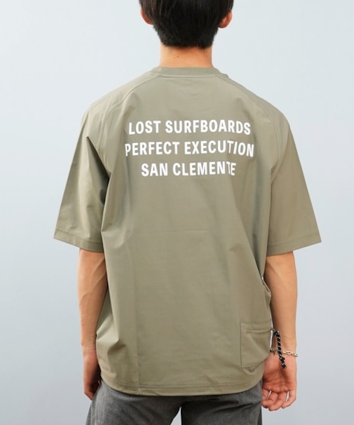 【限定】Lost(ロスト)水陸両用 ラッシュガード 半袖Tシャツ UVケア L25S-4309/メンズ ムラサキスポーツ限定