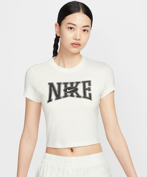 NIKE(ナイキ)半袖Tシャツ クロップド丈 ミニTシャツ HQ1710-133/レディース ムラサキスポーツ