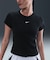 NIKE(ナイキ)半袖Tシャツ タイト リブショートスリーブTシャツ 刺繍ロゴ HV4995-010/レディース ムラサキスポーツ
