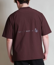 THREE WEATHER(スリーウェザー)半袖 Tシャツ ロゴ バックプリント 裾ドローコード TW SURF TEE TW25F-2101/メンズ ムラサキスポーツ