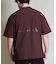 THREE WEATHER(スリーウェザー)半袖 Tシャツ ロゴ バックプリント 裾ドローコード TW SURF TEE TW25F-2101/メンズ ムラサキスポーツ