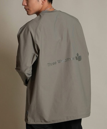 THREE WEATHER(スリーウェザー)長袖 Tシャツ ロンT ロゴ バックプリント 裾ドローコード TW SURF LSTEE TW25F-2201 /メンズ ムラサキスポーツ