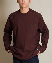 THREE WEATHER(スリーウェザー)長袖 Tシャツ ロンT  胸ポケット ポケT 裾ドローコード TW SURF POCKET LSTEE TW25F-2202/メンズ ムラサキスポーツ